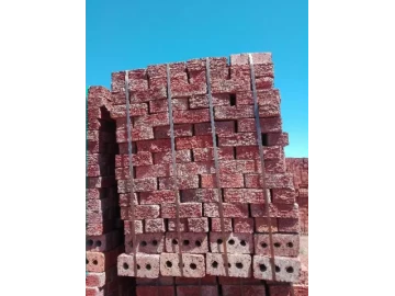 Red rustic face bricks