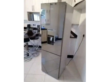 hisense 420 mirror upright fridge