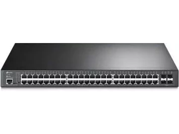 TP-Link JetStream 48-Port Gigabit Smart PoE+ Switch with 4 SFP Slots