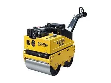 Double drum pedestrian roller (675kg) for hire