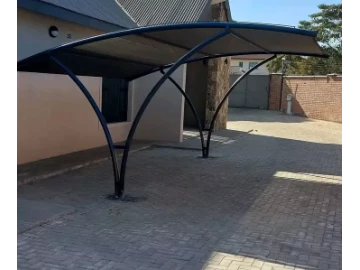 curved carport