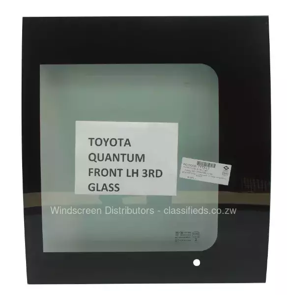 Sideglass Toyota Quantum FRONT LH 3RD GLASS