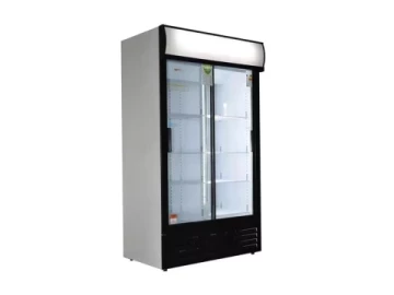 Fridge Star Double Glass Sliding Door Beverage Cooler ES-1140 S