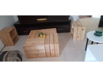 Crate coffee table stylish