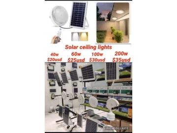 Solar ceiling lights