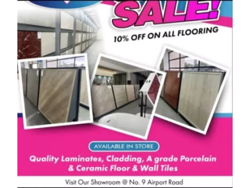 Great discount on all floor and wall tiles