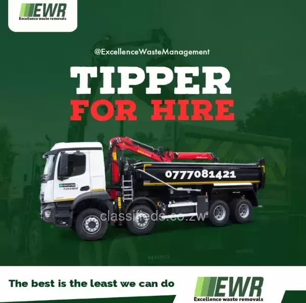 Tipper truck for Hire