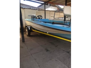 Bass Ranger and trailer 60 HP E-Tec Evinrude motor 1987