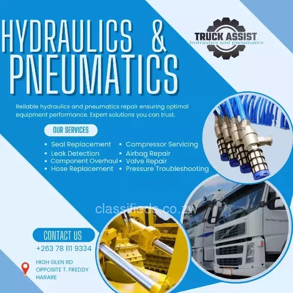 Hydraulics and Pneumatics Repair in Harare