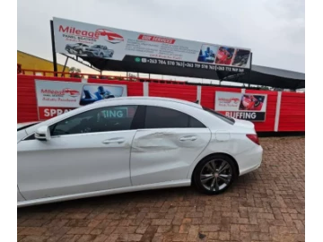 White Mercedes Benz CLA 180 accident repair