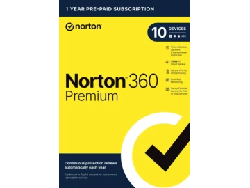 Norton 360 Premium/Deluxe Key 10 Device 1 YearNorton 360 Premium/Deluxe Key 10 D